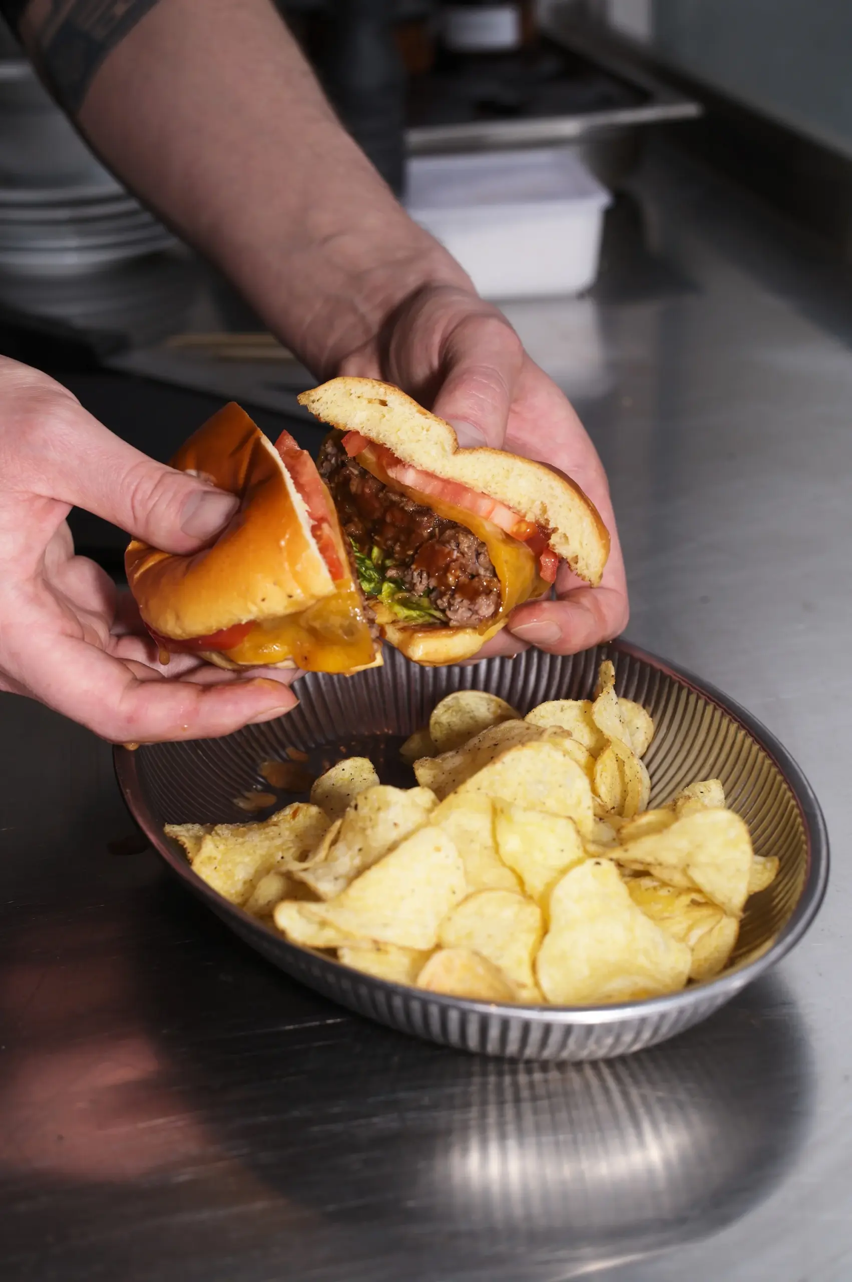 GLAZED EGGPLANT BURGER