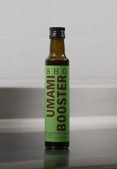Bouteille SHO Umami Booster pour apporter une profondeur umami naturelle aux plats