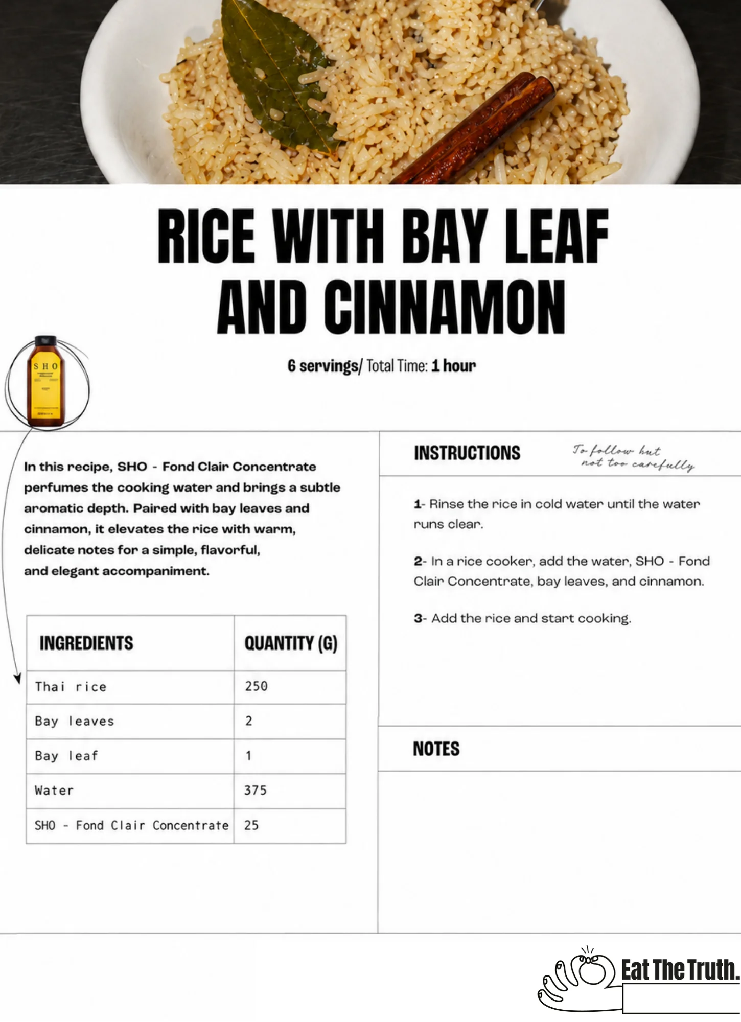 Thai rice cooked with bay leaf and cinnamon stick, served in a white bowl.